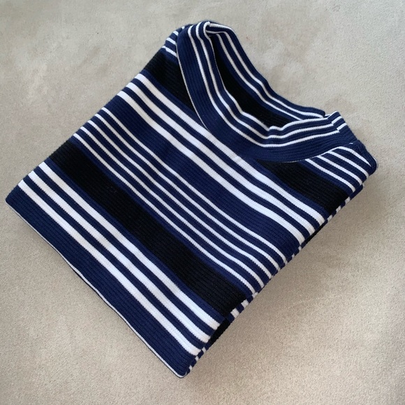 BRAND NEW H&M TANK TOP, SMALL, STRIPED, MOCK NECK - Picture 3 of 6